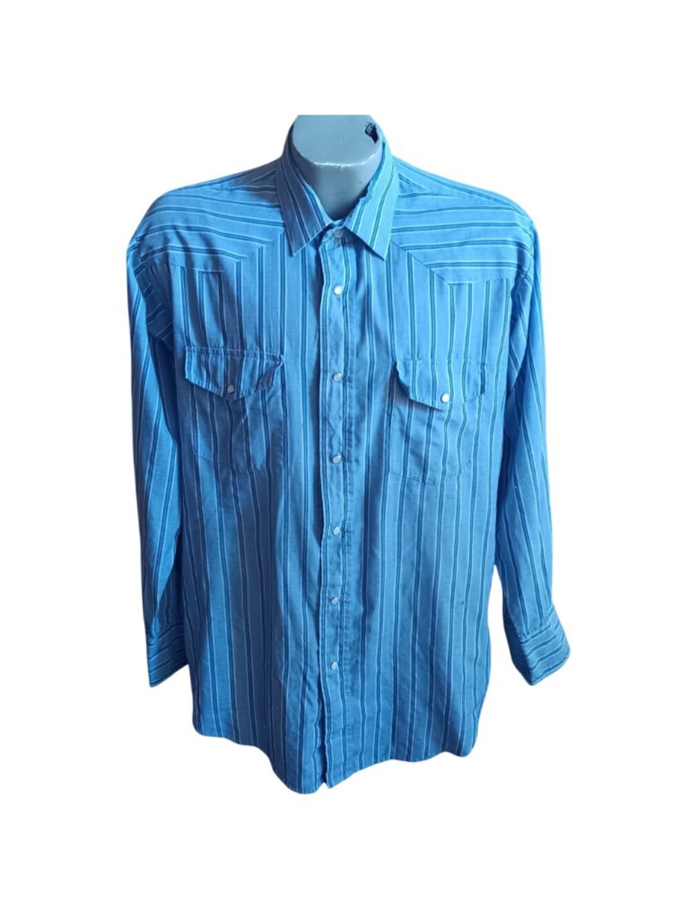 True Vintage 90's Western Shirt 16.5-35 Large Mens Cowboy Roper 1990's Distress